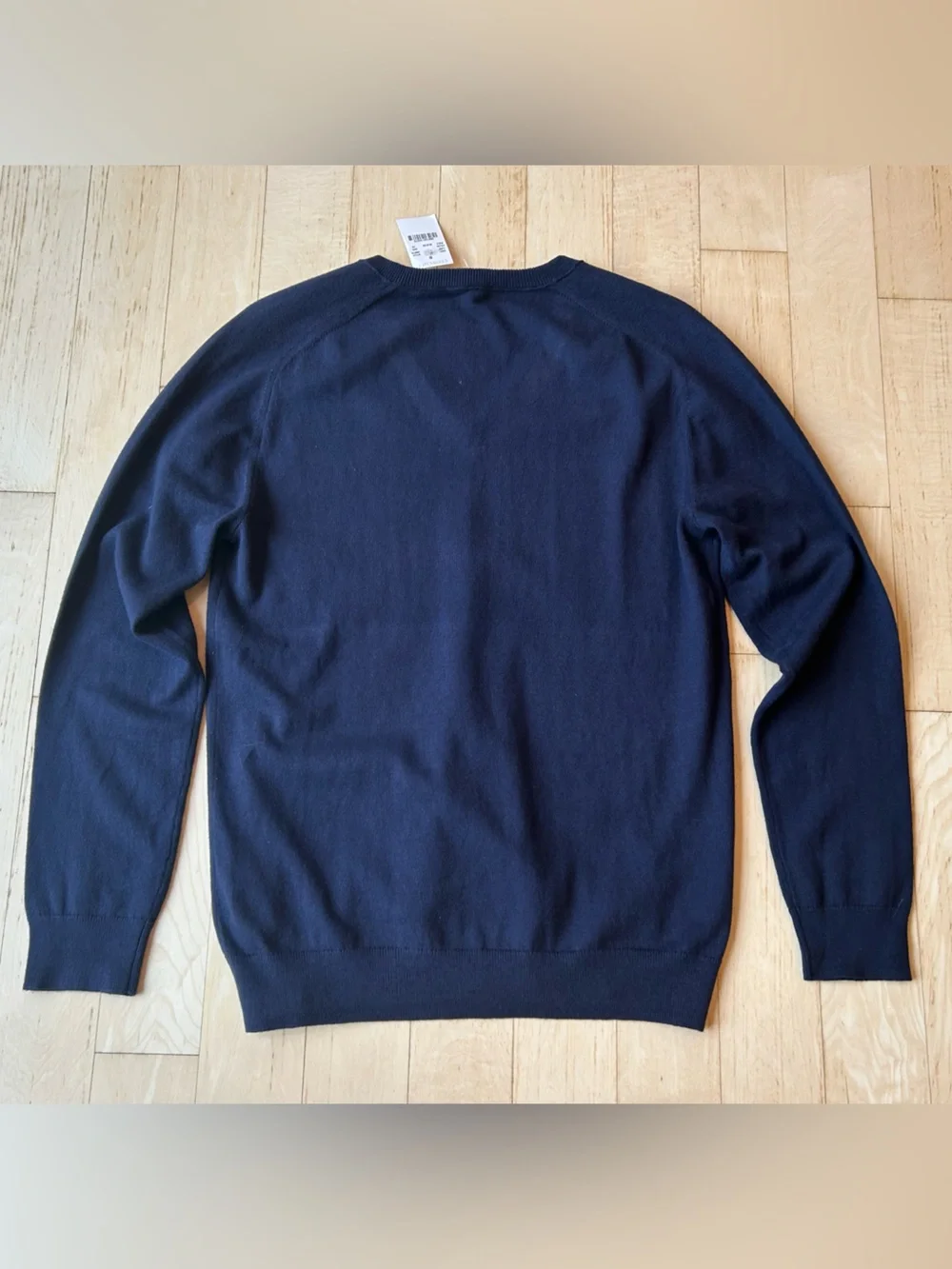 J.Crew Cotton/Cashmere V-Neck Navy Blue Sweater Size Small NWT